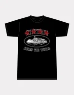 Corteiz 4Starz Alcatraz T-Shirt Schwarz