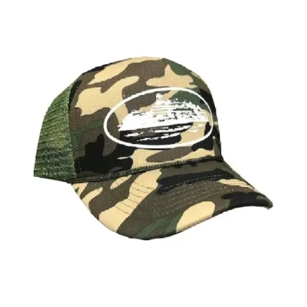 Corteiz Alcatraz Camo Trucker Hat