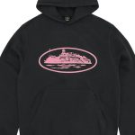 Corteiz Alcatraz Hoodie Schwarz/Rosa