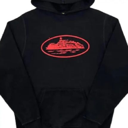 Corteiz Alcatraz Hoodie Schwarz/Rot