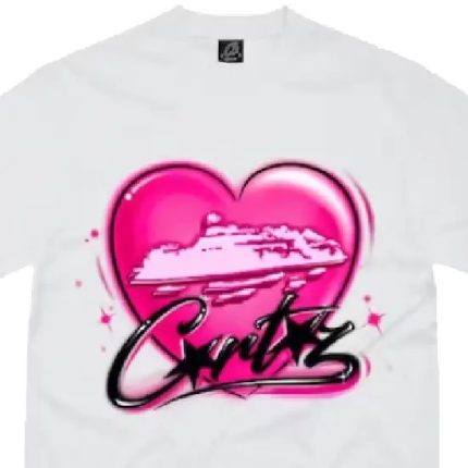 Corteiz Alcatraz Heart T-Shirt White