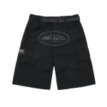 Corteiz Alcatraz Cargo Shorts Triple Black