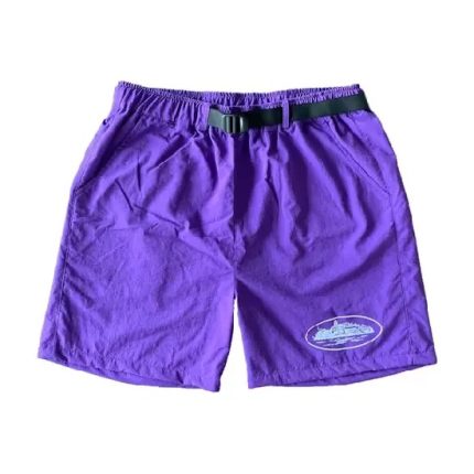 Corteiz Nylon Litework Shorts Grape