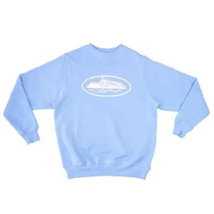 Corteiz Alcatraz Crewneck Sweatshirt Baby Blue