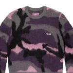 Corteiz Mohair Knit Sweatshirt Sakura Camo